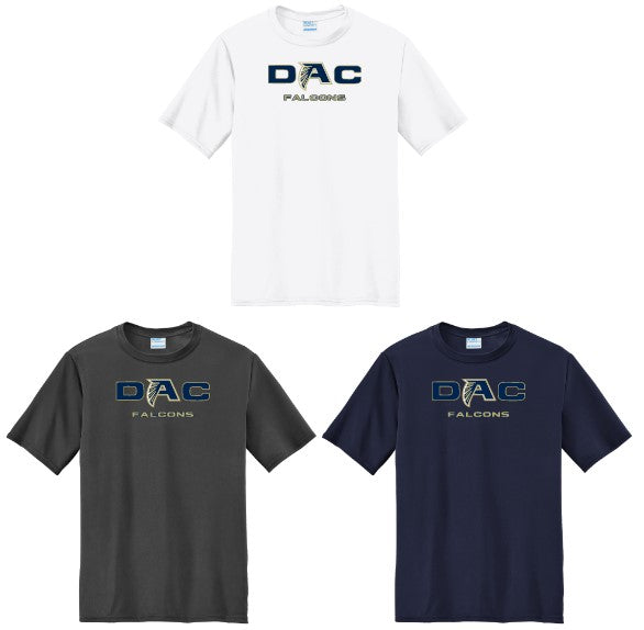 DAC Falcons- DRIFIT SHORT Sleeve- Navy Logo
