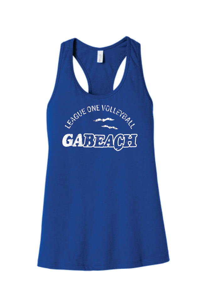 GA Beach Volleyball - Bella Tank Top - White Design
