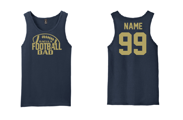 Dacula Family Football - Basic Cotton Tank