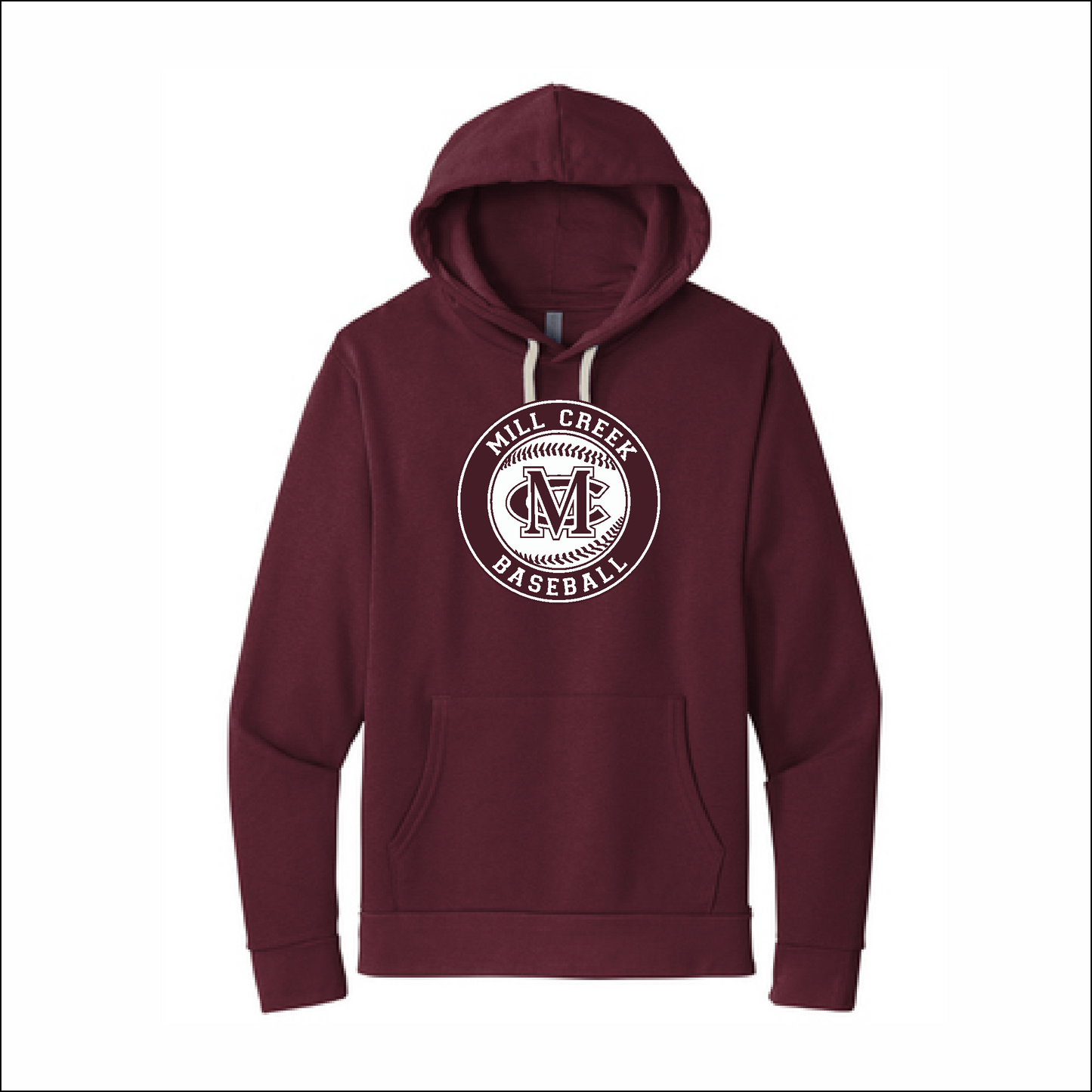 MC Baseball - Maroon Unisex Pullover Hoodie