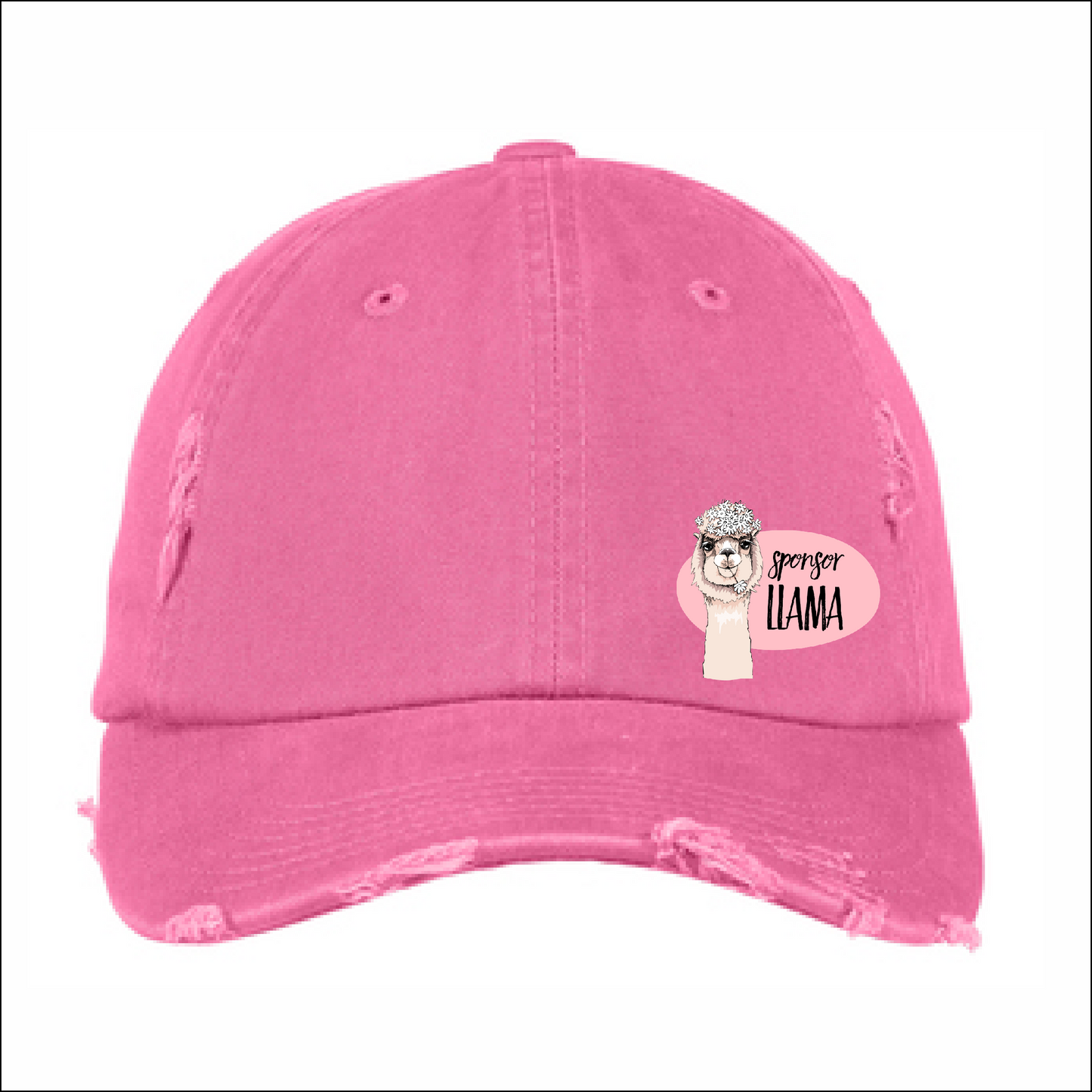 Sponsor Llama Distressed Cap