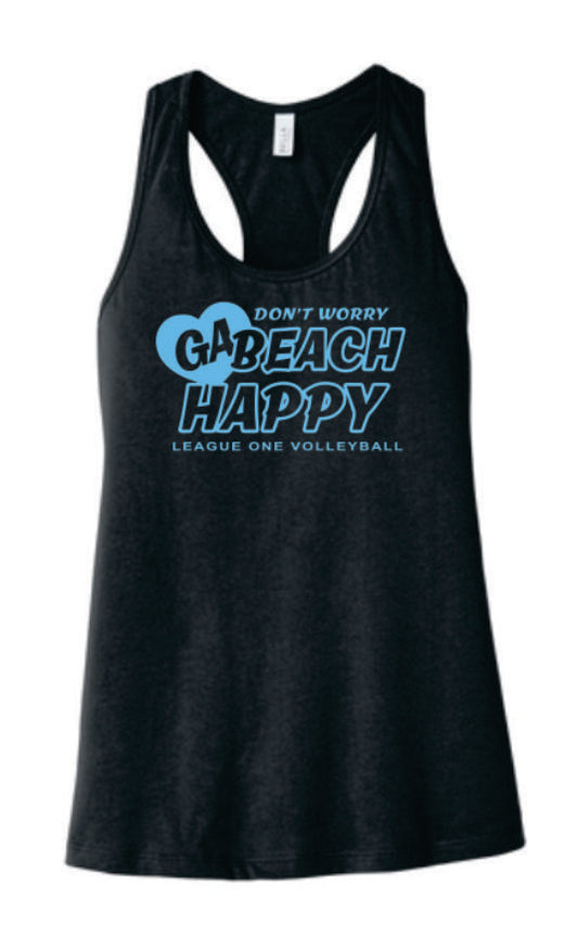 GA Beach Volleyball - Bella Tank Top - Blue Design