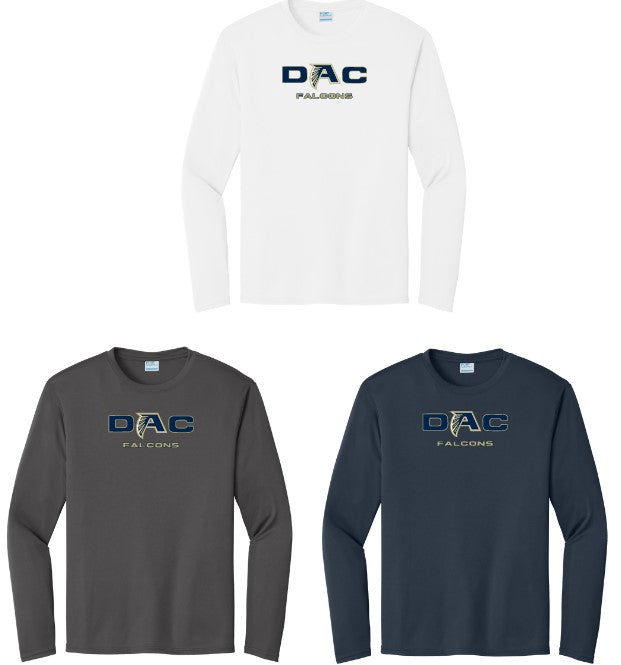 DAC Falcons- DRIFIT LONG Sleeve- Navy Logo