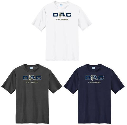 DAC Falcons- DRIFIT SHORT Sleeve- Navy Logo