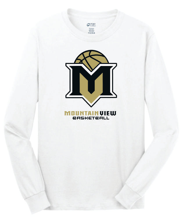 MV Basketball- Long Sleeve Cotton T-Shirt