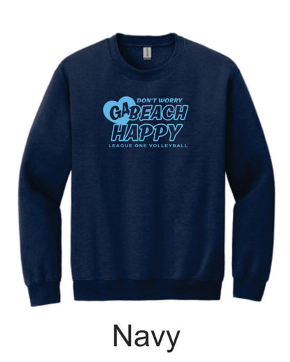 GA Beach Volleyball - Crew Fleece - Blue Design