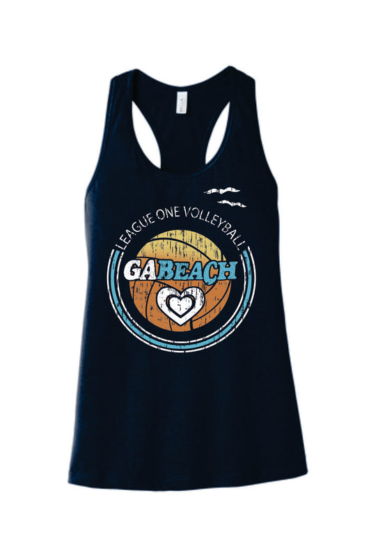 GA Beach Volleyball - Bella Tank Top - Full Color Design