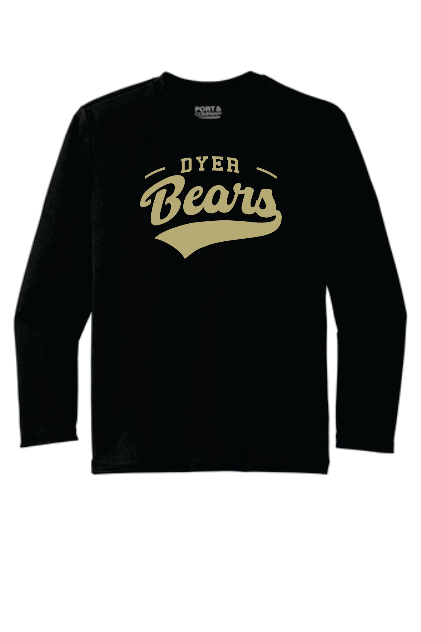 Dyer Bears Youth Performance Long Sleeve Shirt