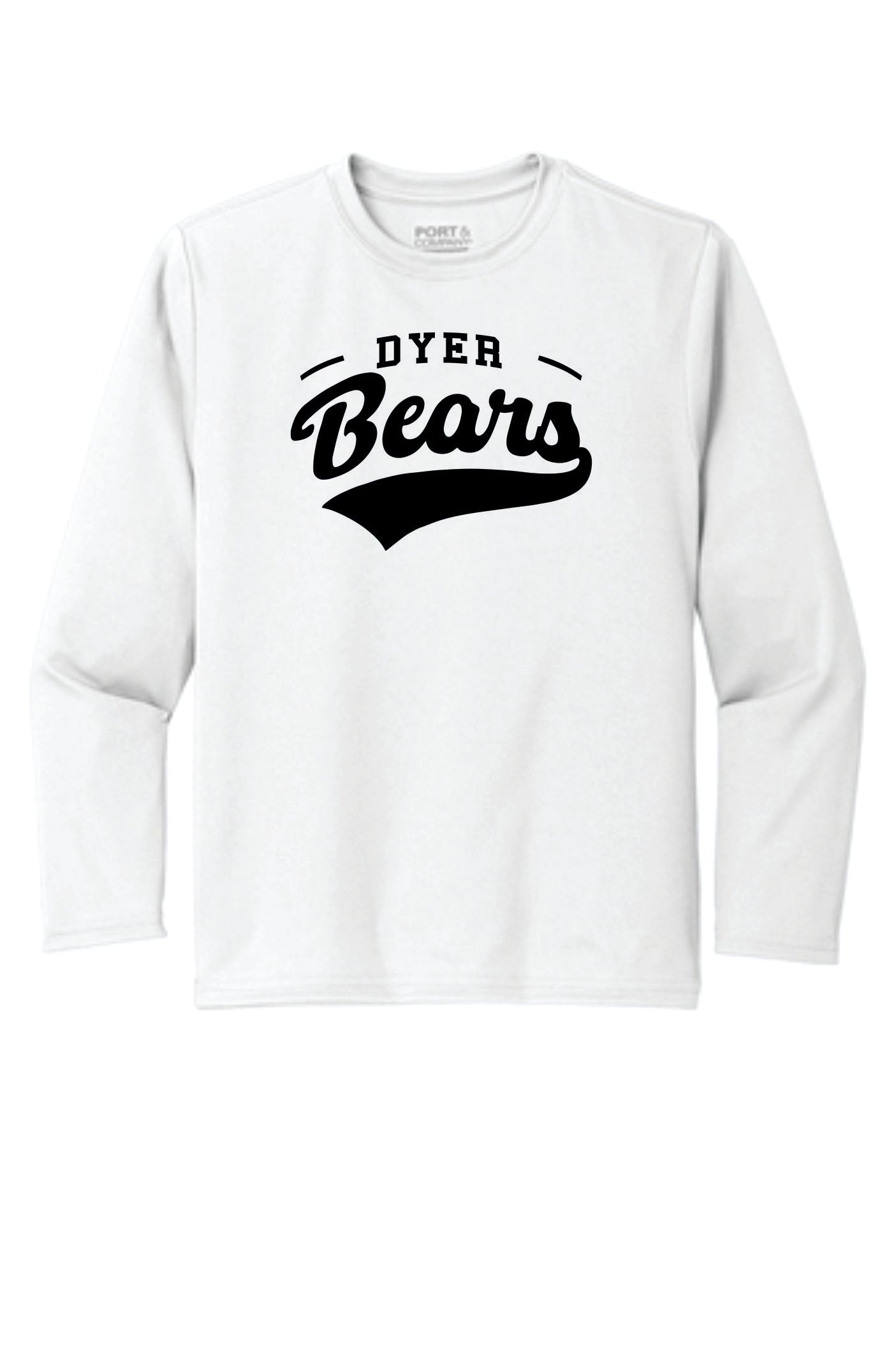 Dyer Bears Youth Performance Long Sleeve Shirt