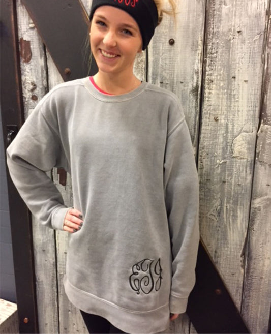 Comfort Color Sweatshirt with Monogram